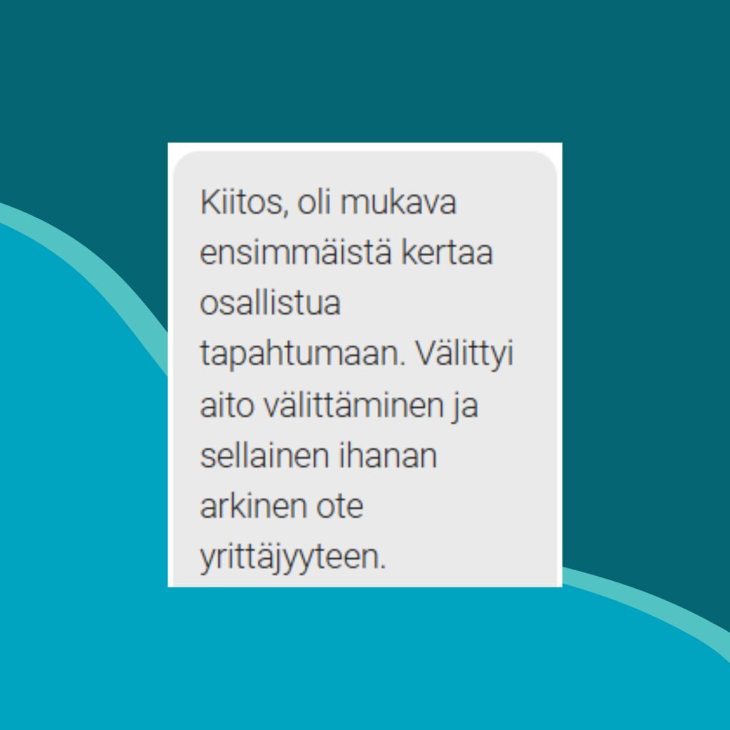 Herkkien yrittäjien Voimapiiri, palaute 1